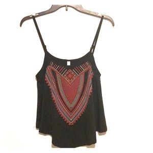 Tribal print top